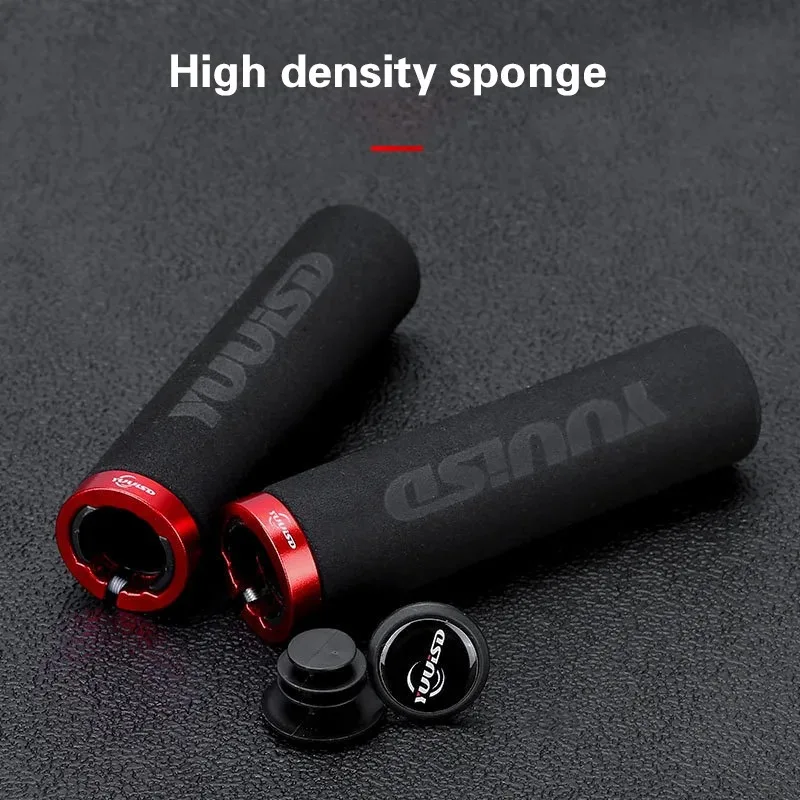 Description Picture 2 of item1 Pair Bicycle Handlebar Grips Soft Sponge Anti-skid Shock-absorbing For MTB Mountain Bike Handle Bar Grip Cycling Accessories