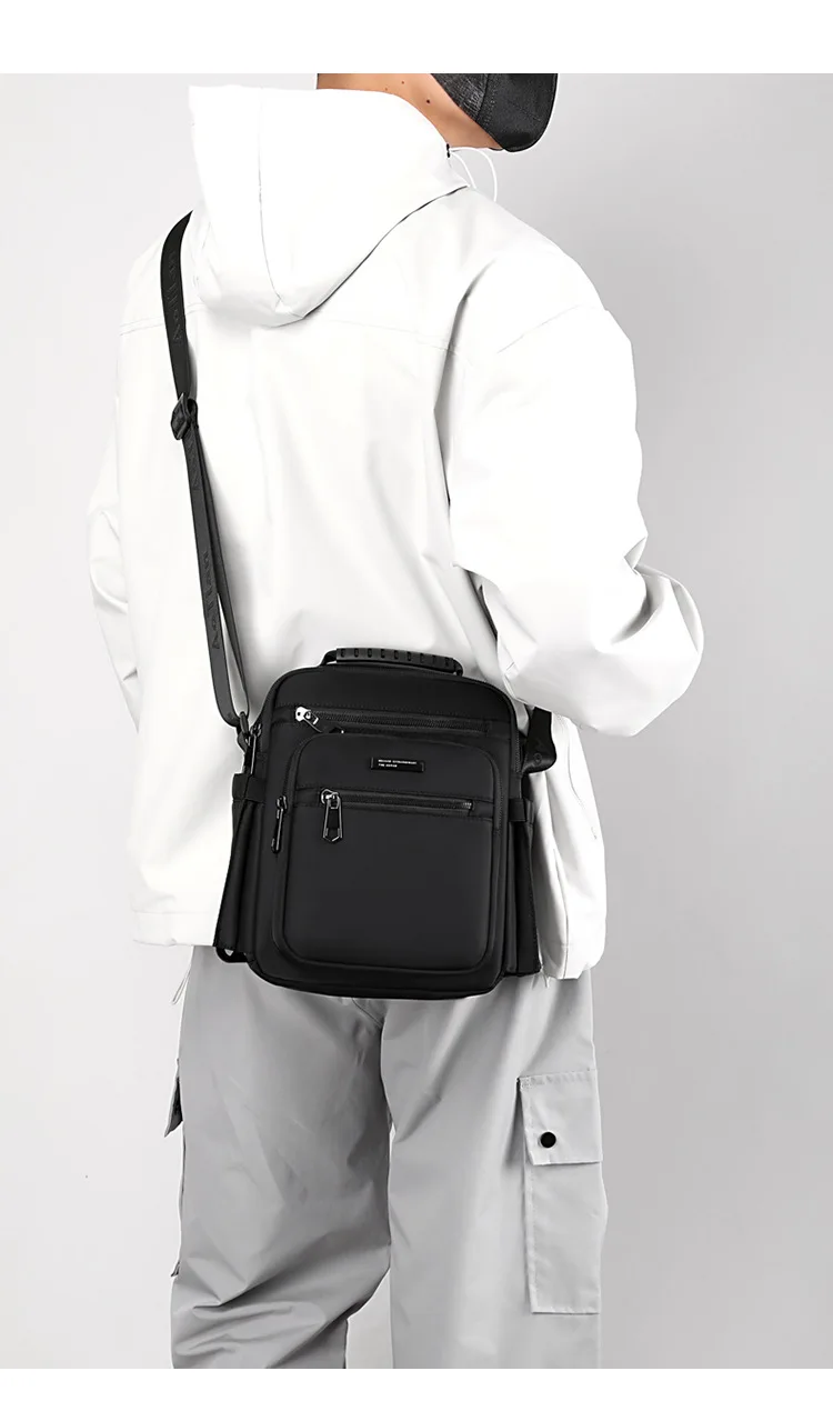 Bolsos de hombre con diseño de habitación de 4 capas, bolso cruzado de alta calidad para hombre, bolso de hombro elegant