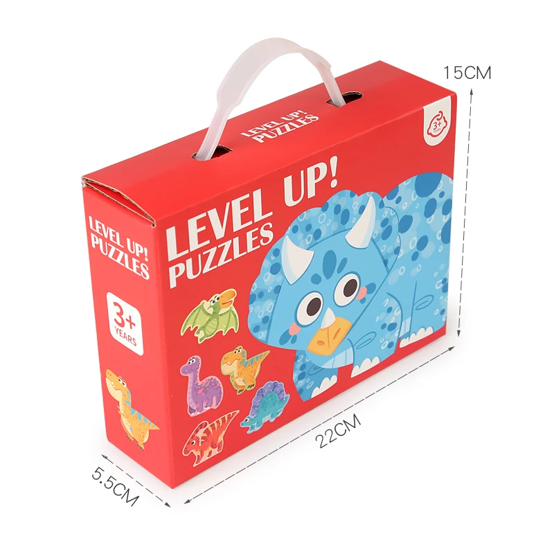 Wooden Jigsaw Puzzle Kids Toy Cartoon Animal Jigsaw Puzzles Game Early Educational Toys Gift Set for Children 6