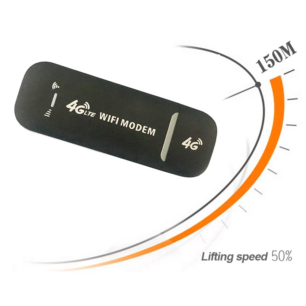 4G LTE USB Modem Dongle 150Mbps Unlocked WiFi Wireless Network Adapter High-speed Internet Access for Office Home