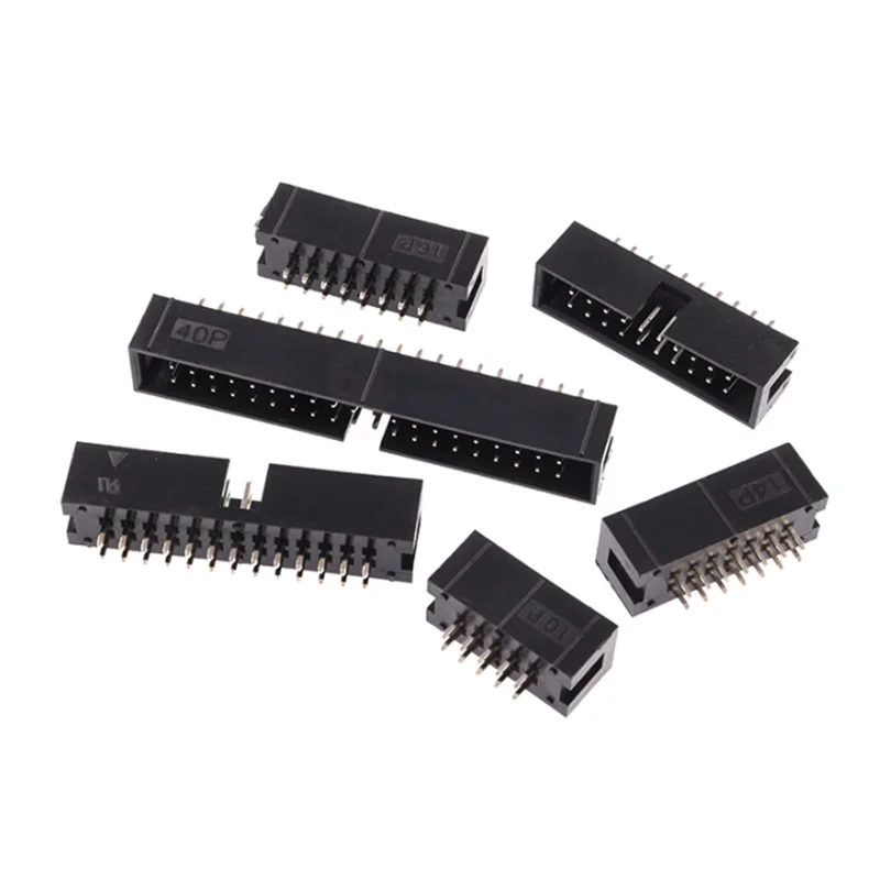 10 stücke dc3 6p/8p/10p/14p/16p/20p/30p/34p/40p/50p/64p 2,54mm Sockel gerade idc header-Anschluss