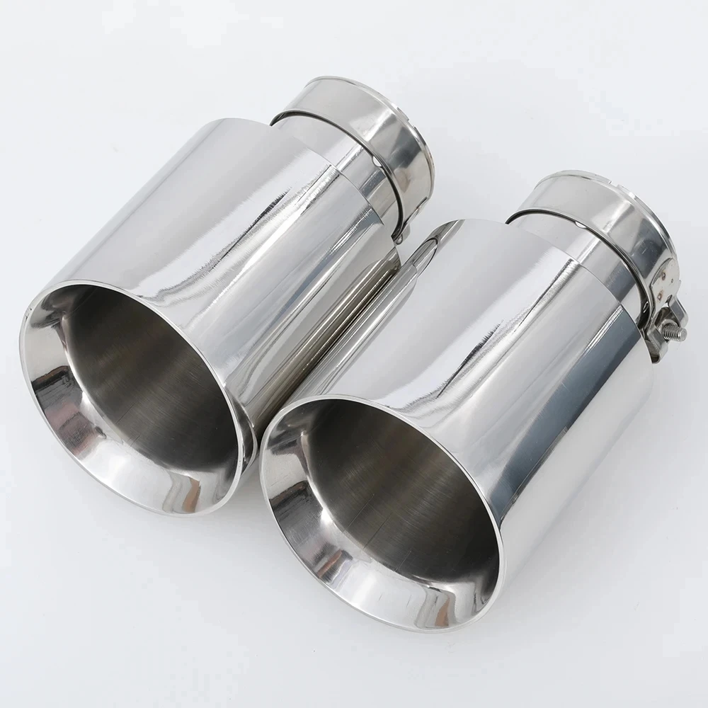 Exhaust Tip Stainless Steel System Tail Pipe Decoration Car Universal Muffler Nozzles 1 Piece