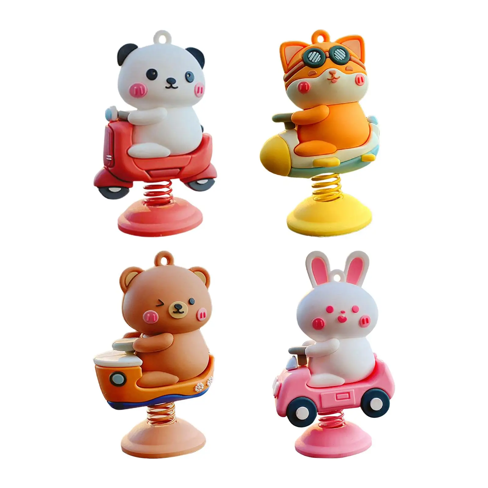 

Car Dashboard Spring Shaking Doll Cute Toy Animal Figurine Car Interior Accessories Creative for Desk Table for Women Decor