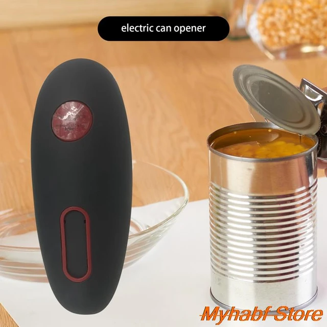 Electric Can Opener Smooth Edge One Touch Switch Portable Cordless Battery  Powered Can Opener Kitchen Safety Arthritis Seniors - AliExpress