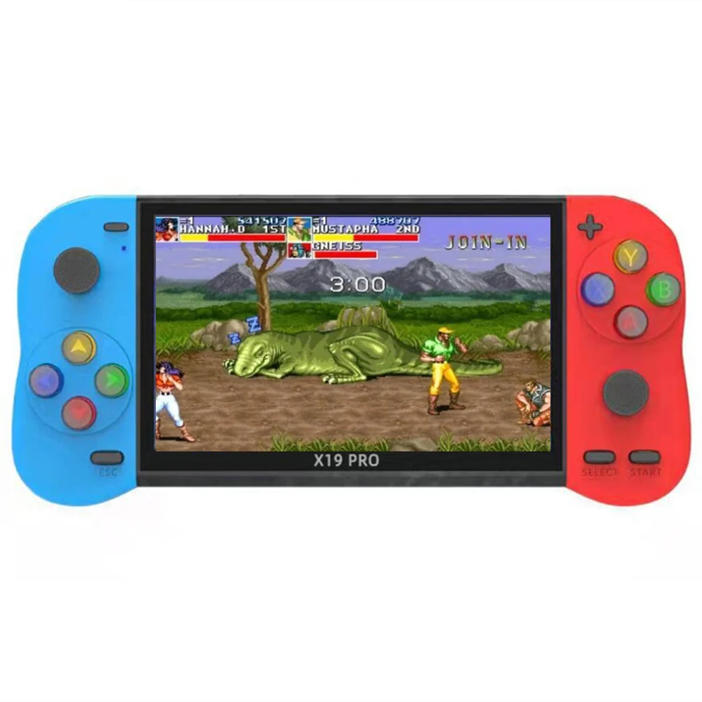 X19 Max Portable Game Console 5 Inch Screen 8gb 32gb Two Gamepads Support  Two Players Games For Sega Md Neogeo Mame Sfc Games - Handheld Game Players  - AliExpress