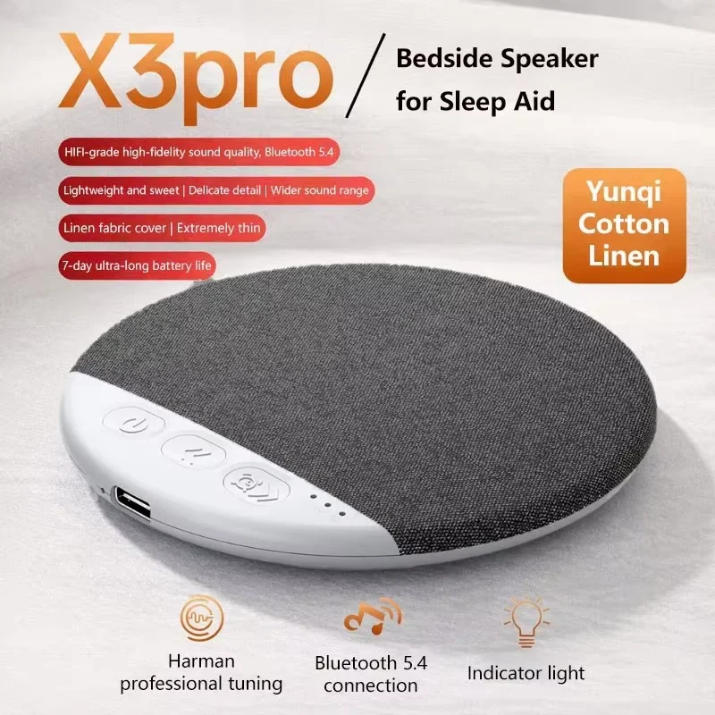Ultra-Thin Bluetooth Speaker with Nature Sounds & White Noise