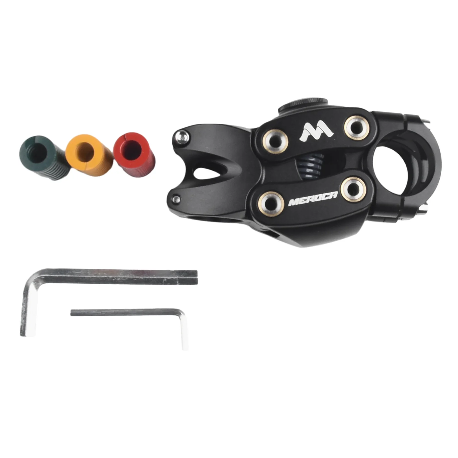 

Tools Bike Stem Hot Sale New Accessories Black Main Aluminium Alloy Useful 90MM About 450g/set Four-link Design Practical