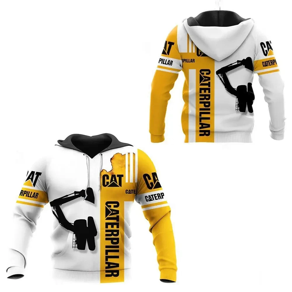 

Winter Fall Hooded Sweatshirt Husband Tracksuit Caterpillar Excavator 3d Print Graphic Men's Hoodies Zipper Unisex Sweatshirt