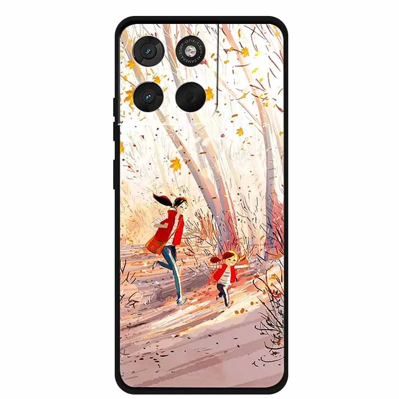 Cartoon Silicone Bumper Shockproof Soft Case - Protective Back Cover