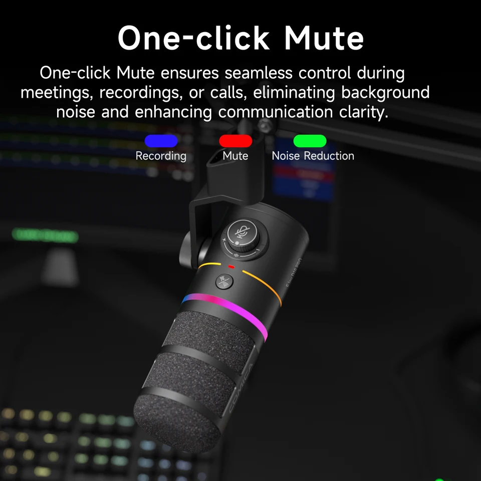 COMICA EJoy D10 PRO ワイヤレスマイク RGB照明付き Amazon.com: EJoy D10 PRO(D) Wireless USB Gaming Microphone – RGB