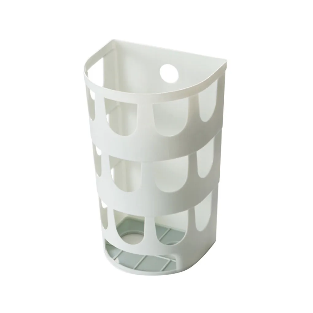 

Wall-mounted Garbage Bags Tray Storage Box Multipurpose Plastic Bags Holder Rack Kitchen Tableware Sundries Organizer