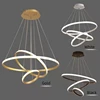 Outer Luminous Circle Living Room Pendant Chandelier Modern 4 Lamp Colors Available Factory Direct Sales LED Lighting Fixture 4
