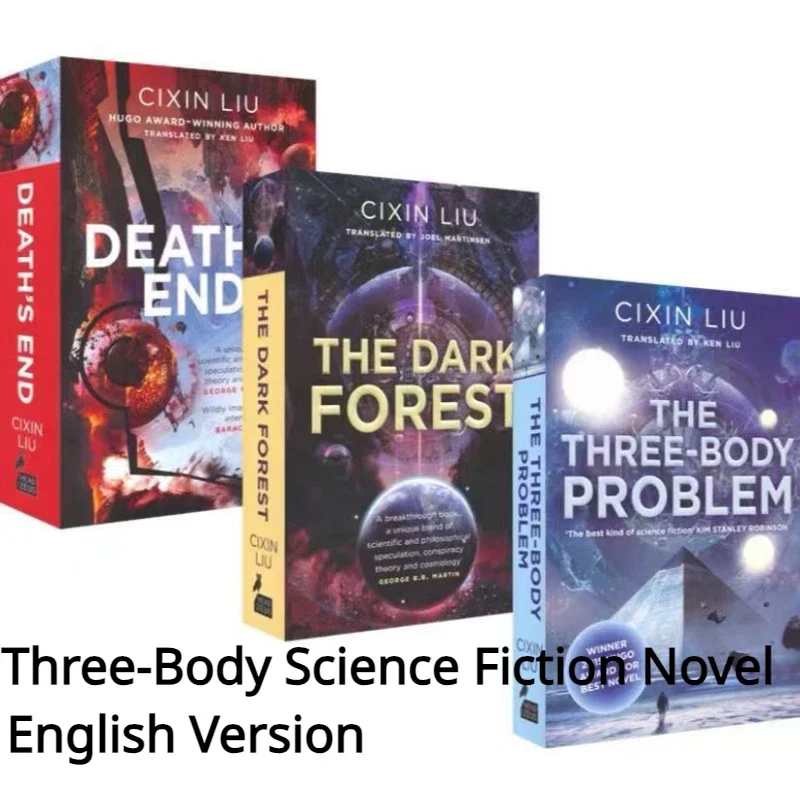 3 Volumes Genuine English Version of Liu Cixin's TheThree-Body Science Fiction Novel Book