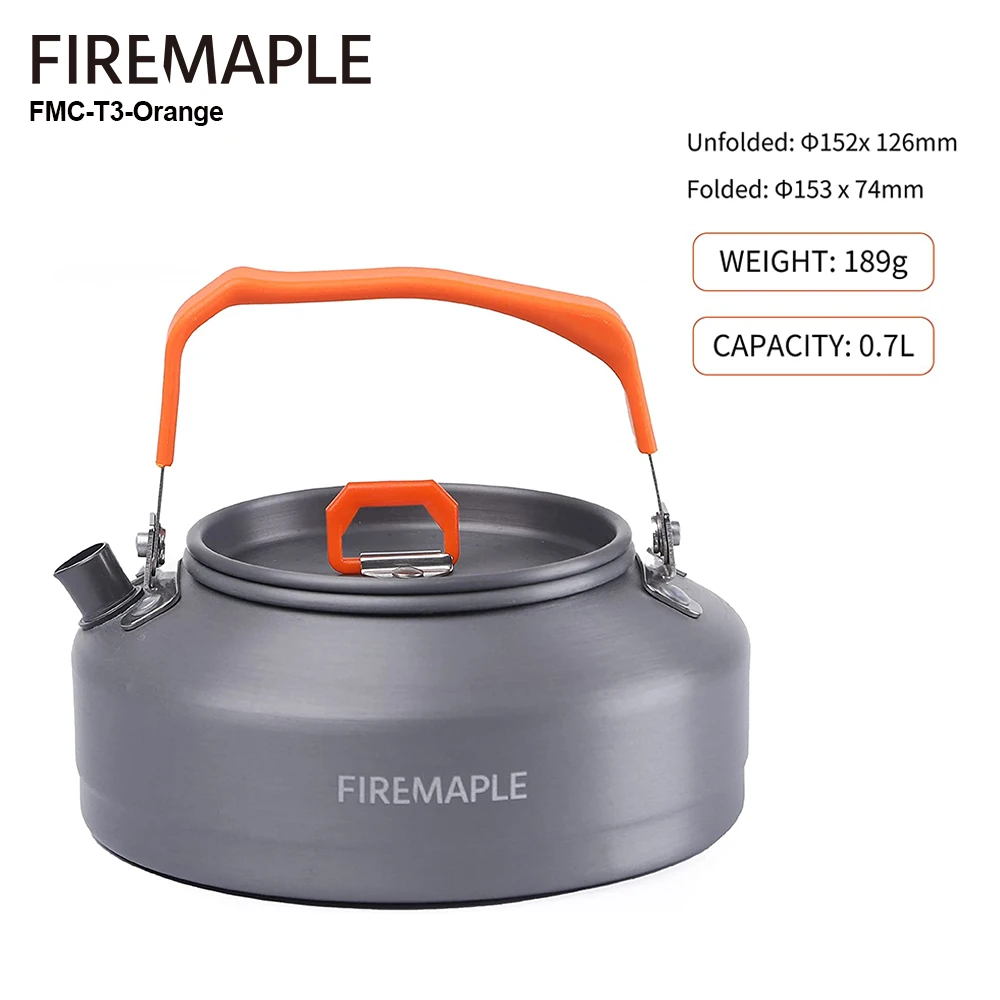 Fire Maple Outdoor Camping Teapot with Heat Exchanger and Filter
