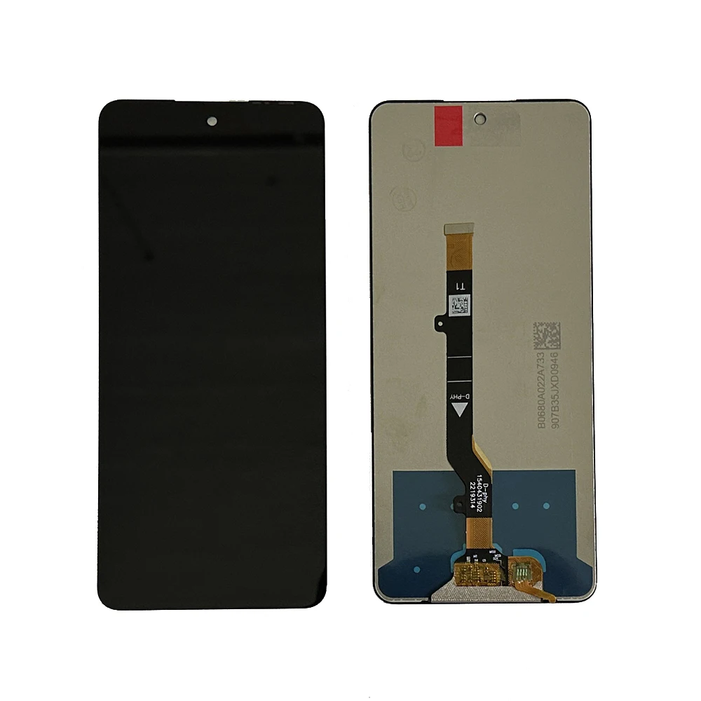 100% Tested Black 6.8 inch For Tecno Spark 8 Pro KG8 Full LCD Display Touch Screen Digitizer Assembly Panel Replacement parts