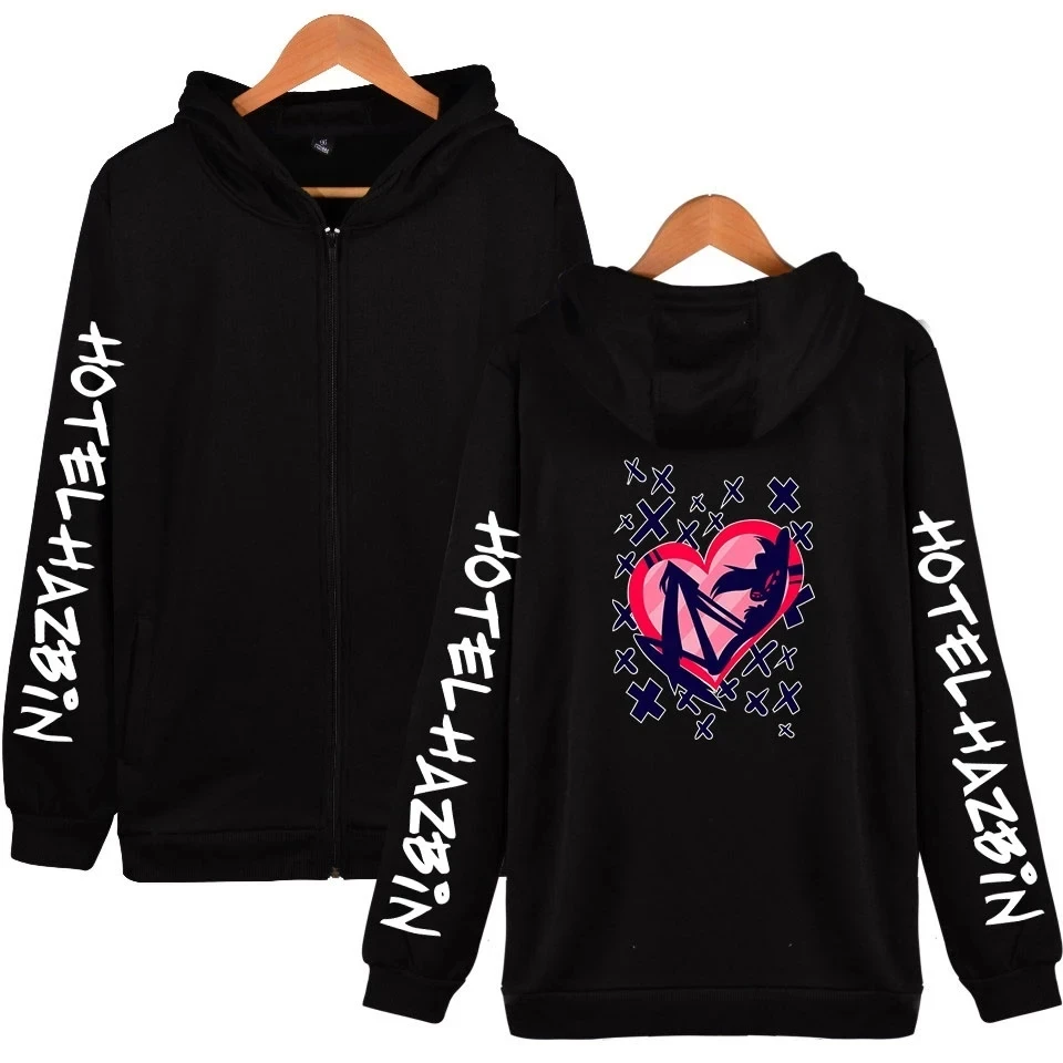 Felpa Con Cappuccio Uomo Hazbin Hotel Stampa 3D - Modello Alastor, Streetwear Cosplay, Taglie Da XXS A 4XL