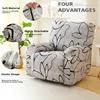 1/2/3 Seats Stretch Floral Recliner Cover Split Relax All-inclusive Chair Cover Lounger Couch Sofa Armchair Slipcovers 6