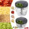 600/1000ml Manual Food Chopper Hand Pull String Vegetable Cutter Onions Garlic Chopper Fruits Herbs Nuts Kitchen Food Processor 1