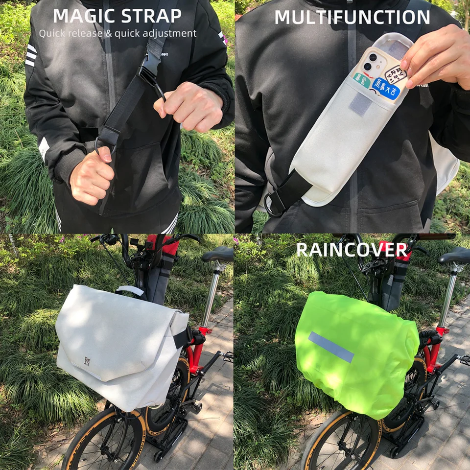 Vélo pliant décontracté messager Vintage sac toile fourre-tout