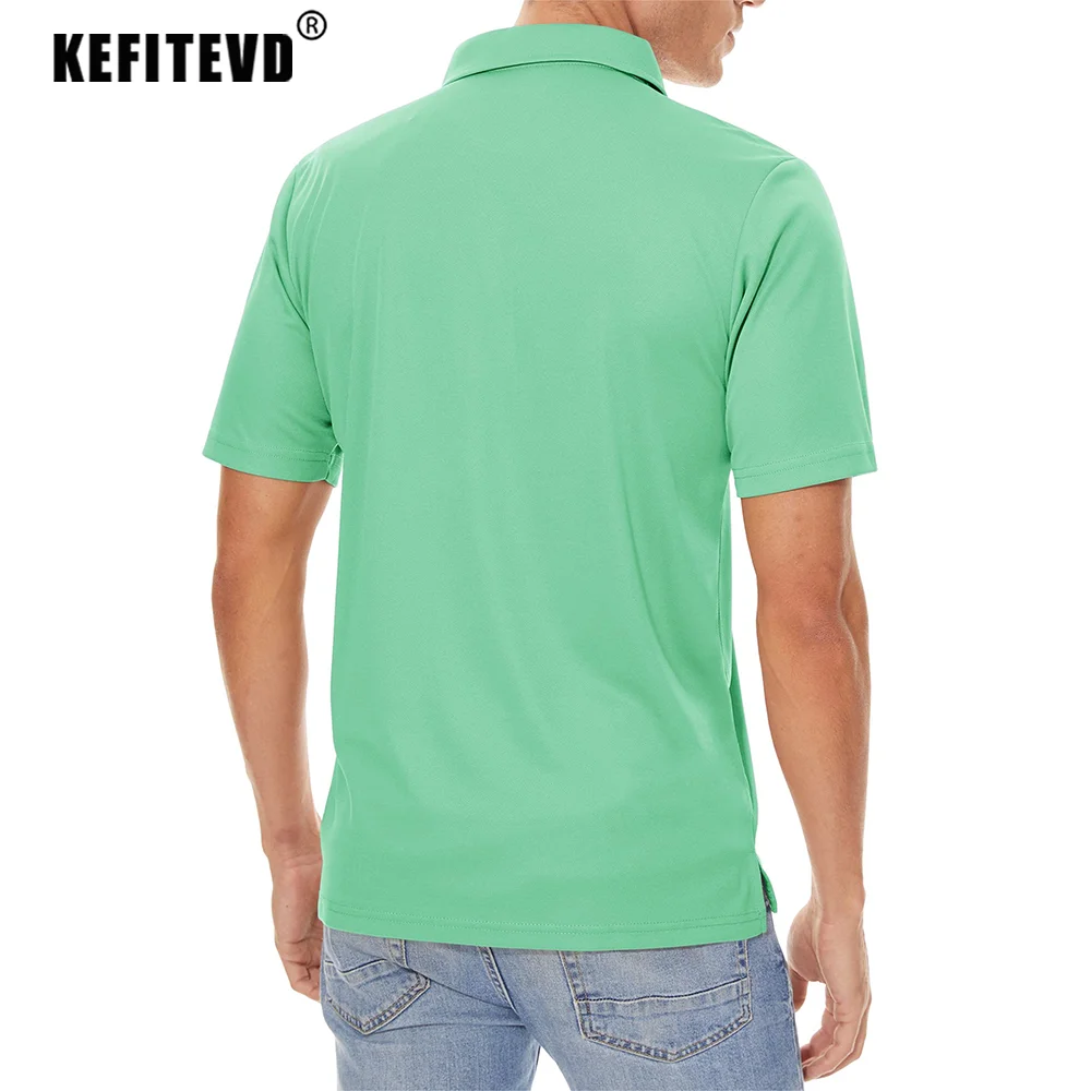 Men's Polo Shirts Short Sleeve T-Shirts Moisture Wicking Quick Drying Fishing Climbing Hiking Golf Wear sport t shirt