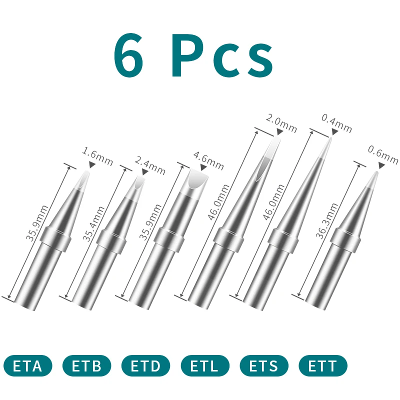 Bộ 10 Đầu Hàn Bền Bỉ Cho weller wsd81 wd1000 wsp80 wp80 lt