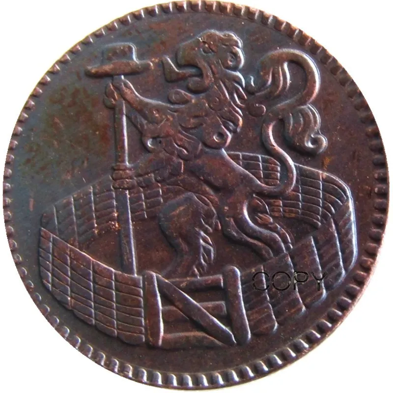 

Нидерландская медная копия монеты 1739 г. Голландской республики