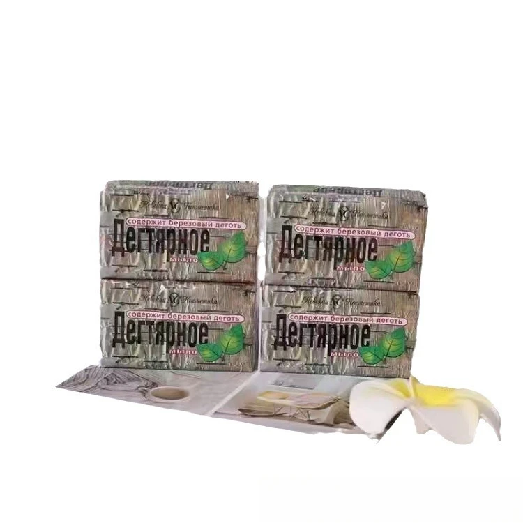 Russian birch tar soap bath face wash cleansing oil control soap 140g/piece