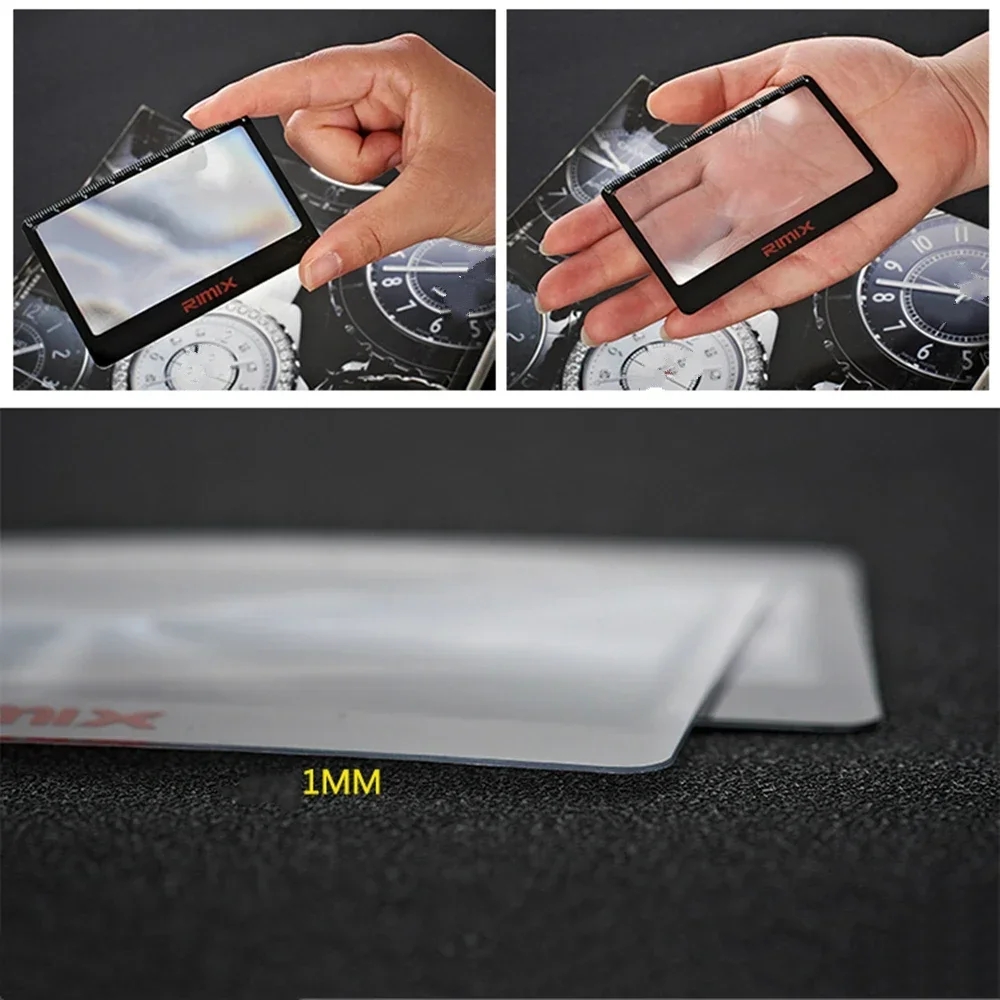 Tool Card Multi Function Tool Keychain Tool 3 Times Rate Magnifier Starter Portable Card Magnifier Camping Magnifying Glass Card Multi Tools Outdoor Survival Pocket Tools