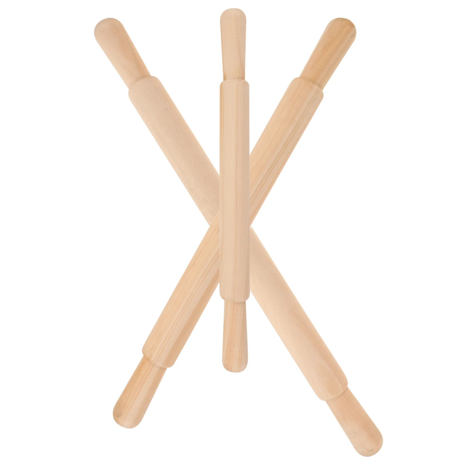 

3Pcs Pottery Smooth Roller Multi-functional Mud Rolling Stick Pottery Clay Roller for Pottery Clay