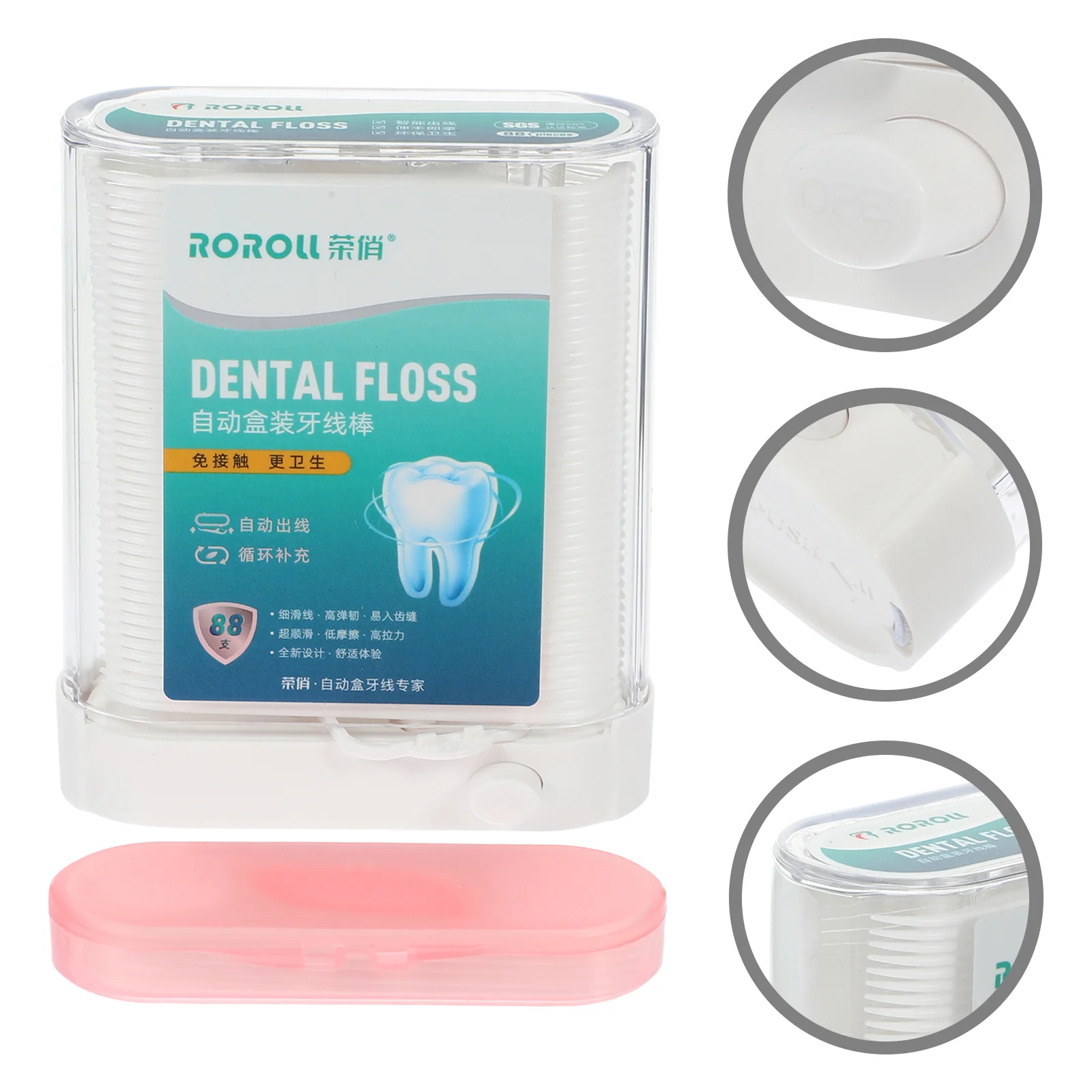 

of Dental Tooth Picks Pick Dispenser Pop-Up Automatic Holder Dental Tooth Picks Sticks Portable Storage Box Dental Floss Oral