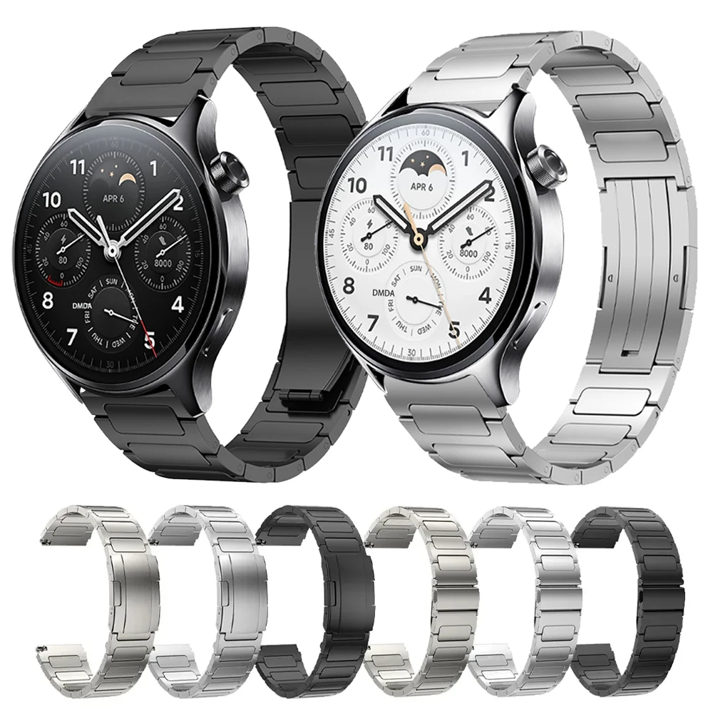 22mm Titanium Metal Strap For Xiaomi Watch S1 Pro/Active Solid