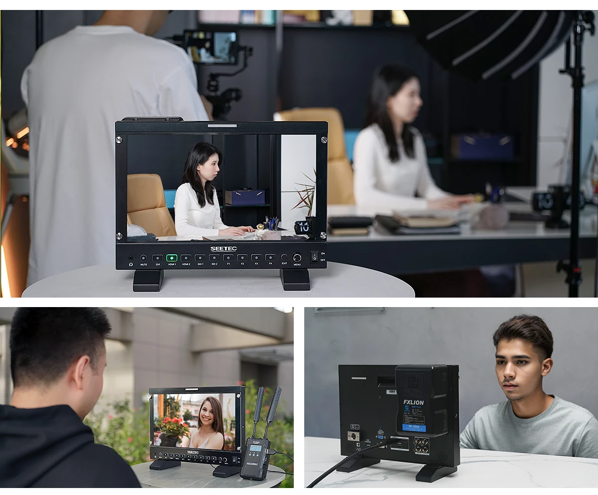 P133 PRO Broadcast Monitor 13.3in 1000nit Daylight Viewable 3G-SDI 4K 60Hz Scree