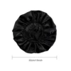 Newly Women Satin Night Sleep Cap Luxury Rhinestone Hair Bonnet Hat Shower Cap Bathroom Hair Accessories Turban Headwrap 2