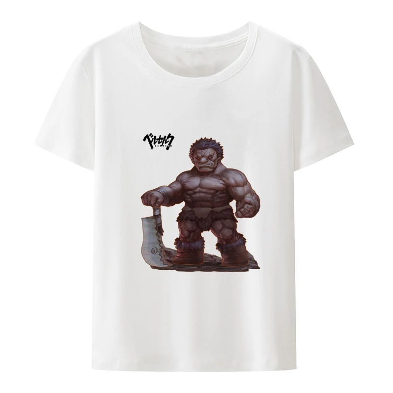 

Funny Berserk Guts Japanese Anime Tee Shirt Men Crewneck Swordsman Gatsu Sacrifice Zodd Camisa Pattern Print Comfortable Blouse