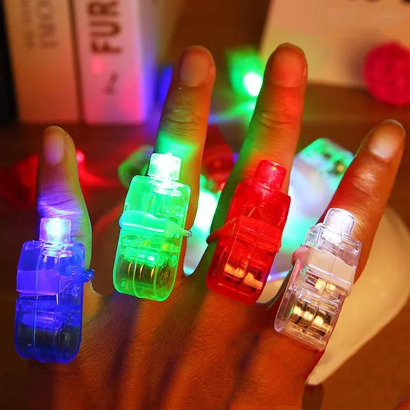 

5/10pc LED mixed color luminous finger light toy nightclub party performance cheering dazzling laser flash