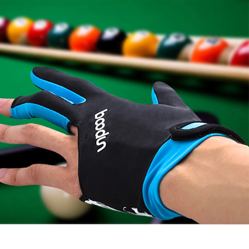 1PCS Three Fingered Billiard Gloves Pool Snooker Glove For Men Women Fits Both Left and Right Hand Billiard Accessories pool gloves,billiard accessories