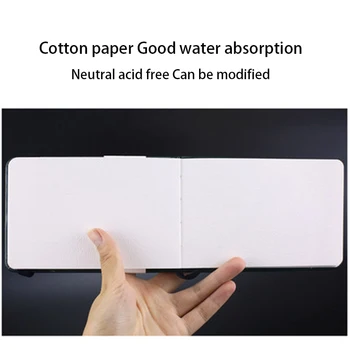 Baohong Watercolor Paper Pad 100% Cotton PU 24 Sheets 300g Fine Medium Portable Travel Painting Sketchbook Acuarelas Art Supply 5