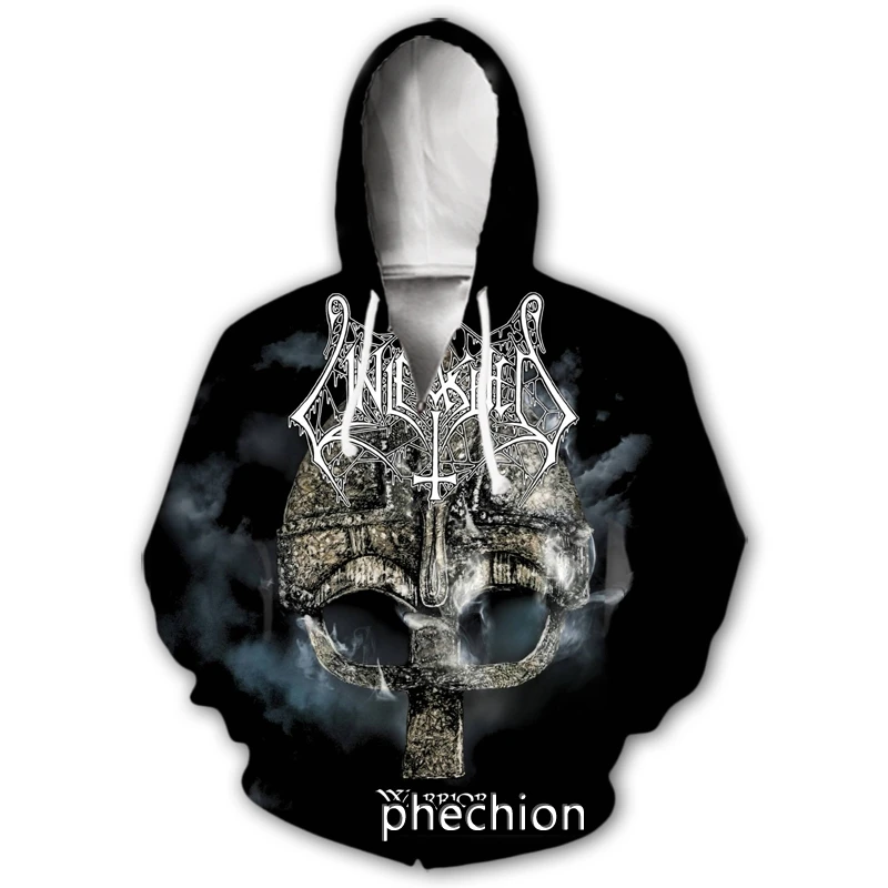 

Новые мужские/женские толстовки phechion с 3D принтом рок повседневные на молнии модные мужские свободные спортивные толстовки на молнии J63
