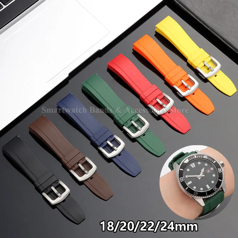 Silicone Quick Release Watch Strap - Universal Wrist Band for Smartwatch Accessories