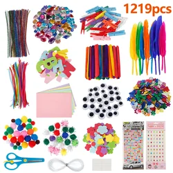 Kids Creative Craft Set - DIY Art Supplies for School Projects & Party Activities (Multi - Colored)