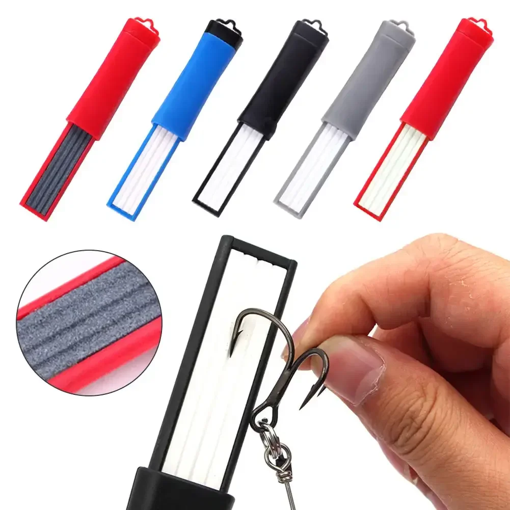 Fish Accessories Portable Outdoor Multiple Groove Fishing Hook Sharpening Hone New Fishing Grinding Hook Sharpener Tool