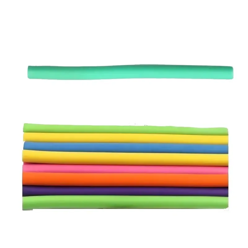 Hair Rollers 10 Pieces Cold Perm Bars Sponge Curlers Non Damaging Curling Hair Flexible Heatless Hair Rollers Styling Tools Diy Soft Foam