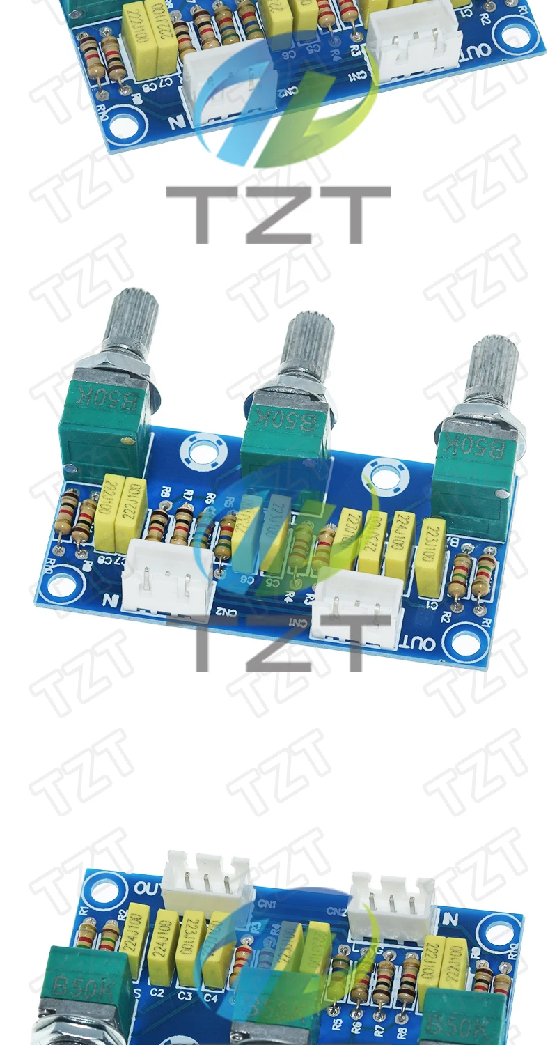 1/3PCS XH-M802 Passive Ton Bord Verstärker Vorverstärker Power Modul Low High Sound Einstellung Bord – Detail 6