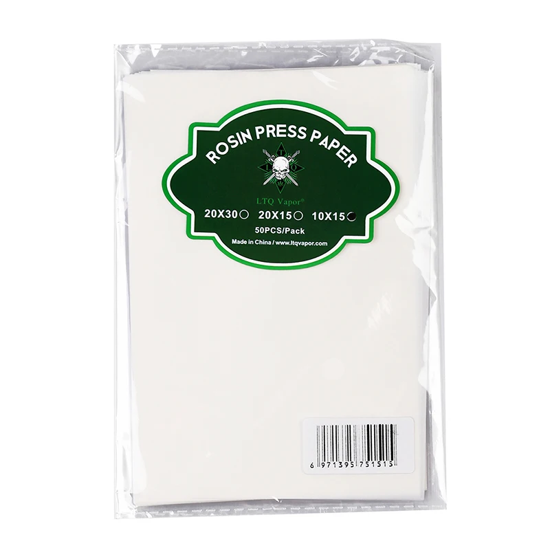 50pcs/Bag Rosin Press Paper 15/20/30cm Size Wax Concentrates Oil Banking Filter Paper Extracting Machine Smoke Accesoires Tool rosin press bags rosin press mould