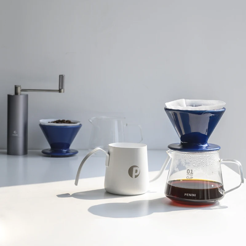 Home Coffee Pot Hand Brewing Pots Set Specialized Glass V60 Caffee Pot