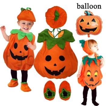 Kids Pumpkin Halloween Costume 1