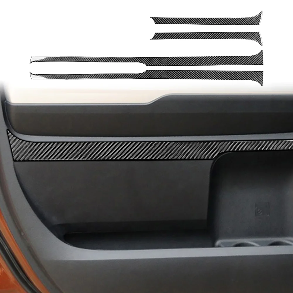 

Real carbon fiber For Toyota Tundra 2014-2018 Car Door Panel Decoration Lnterior Stickers Auto Modification Accessories