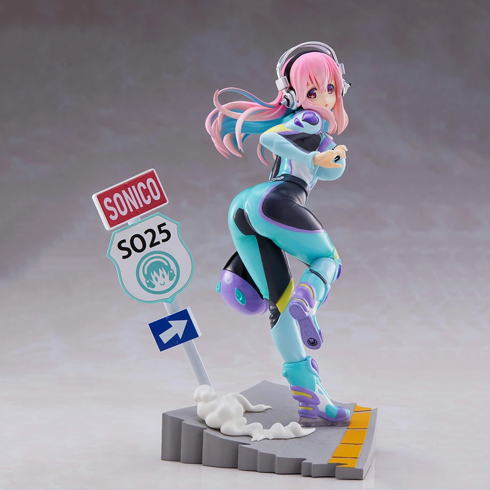 Original Genuine 19cm Super Sonico Anime Action Collectible Model