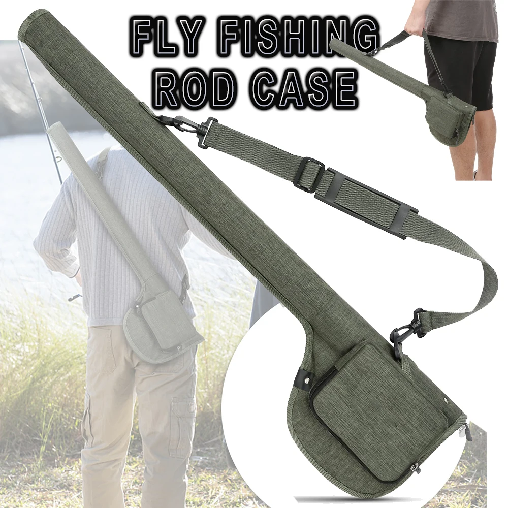 Étui Canne à Mouche Maxcatch 33,5" Avec Pochettes Moulinet Gris