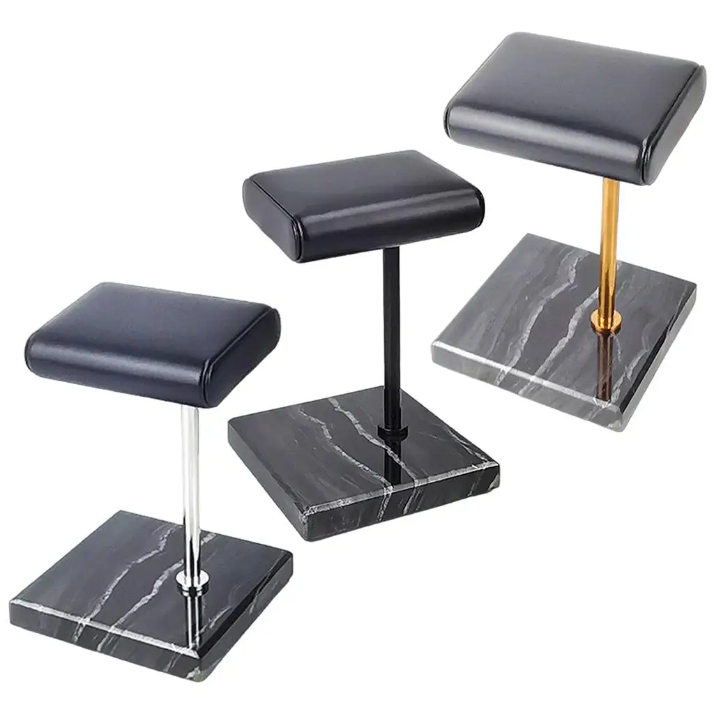 منظم مجوهرات جلدي ورخامي، عرض ساعات فاخر، علبة قائ...